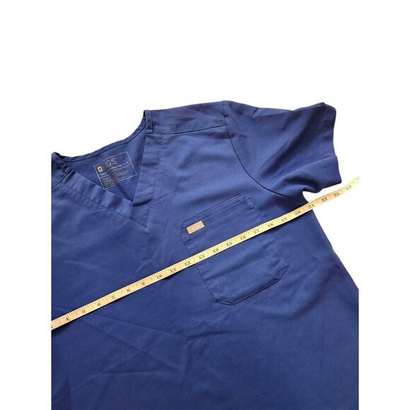 Figs Mens pocket scrub top size Small style# FM1500 Blue short sleeve - Picture 5 of 7